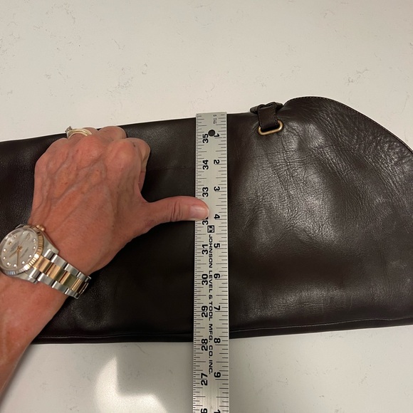 COACH Cheyenne Dark Brown Leather Over the Knee Fold Down Boots - 9 - Picture 12 of 13